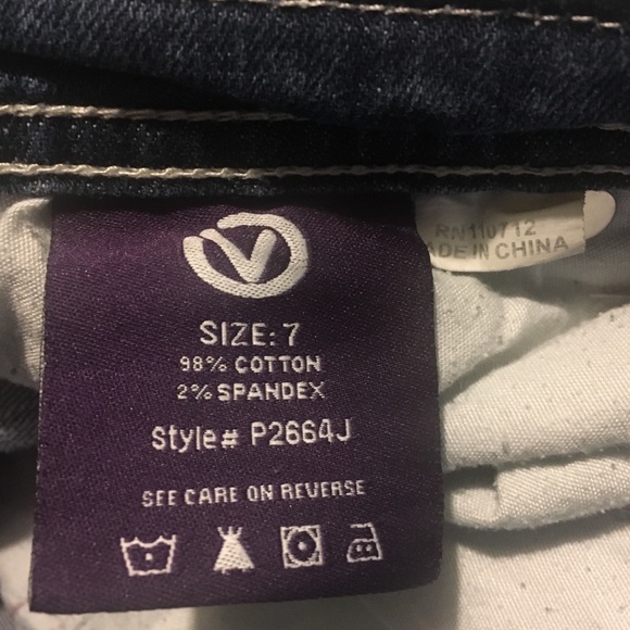 Vigoss Juniors Distressed Embellished Jeans - Picture 7 of 8